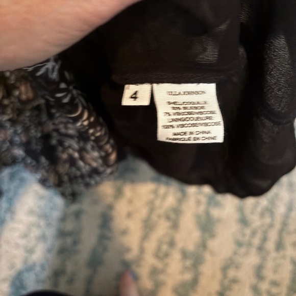 Ulla Johnson silk mini floral Black Dress size 4 NWOT - Picture 6 of 10